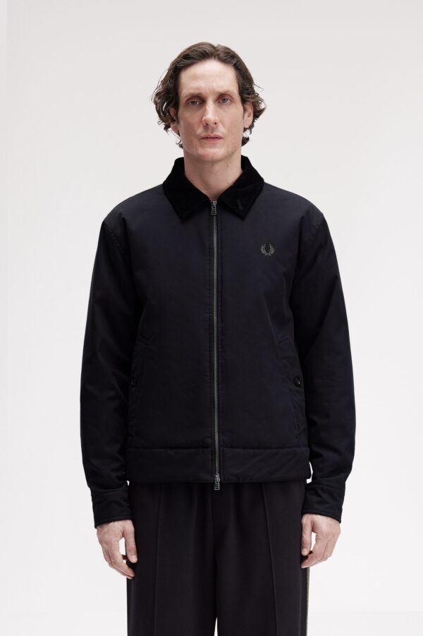 FRED PERRY – CABAN JACKET COTTON NERO