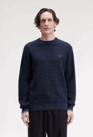 FRED PERRY – WAFFLE JUMPER AVIO