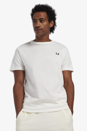 FRED PERRY – T-SHIRT BASIC BIANCO