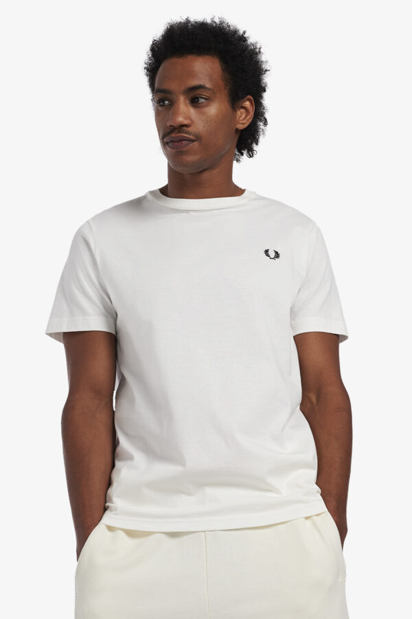 FRED PERRY – T-SHIRT BASIC BIANCO