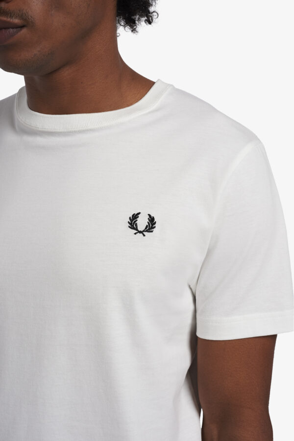 FRED PERRY – T-SHIRT BASIC BIANCO