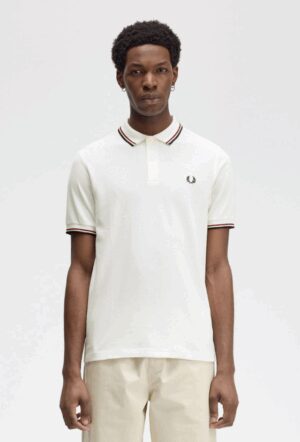 FRED PERRY – POLO M/M  BIANCO BLU