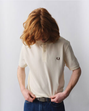 FRED PERRY – POLO NO BORDINO ECRU