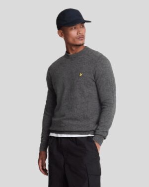 LYLE SCOTT – GIROCOLLO LAMBSWOOL ANTRACITR