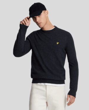 LYLE SCOTT – GIROCOLLO LAMBSWOOL BLU