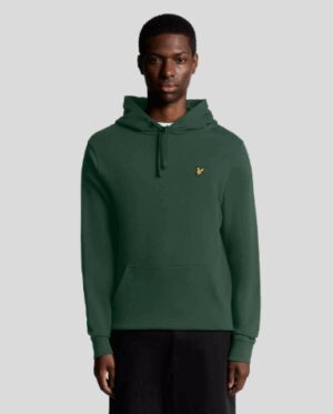 LYLE SCOTT – FELPA CAPPUCCIO VERDE