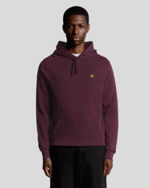 LYLE SCOTT – FELPA CAPPUCCIO BORGUNDY