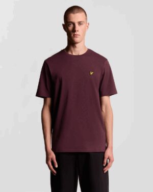 LYLE SCOTT – T-SHIRT BASIC  BORDEAUX
