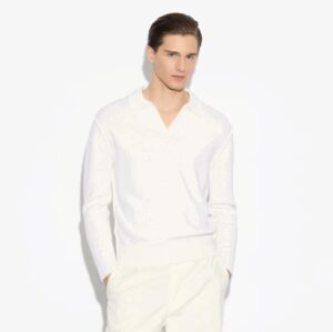 PAOLO PECORA MILANO – MAGLIA POLO  PANNA
