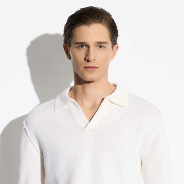 PAOLO PECORA MILANO – MAGLIA POLO  PANNA