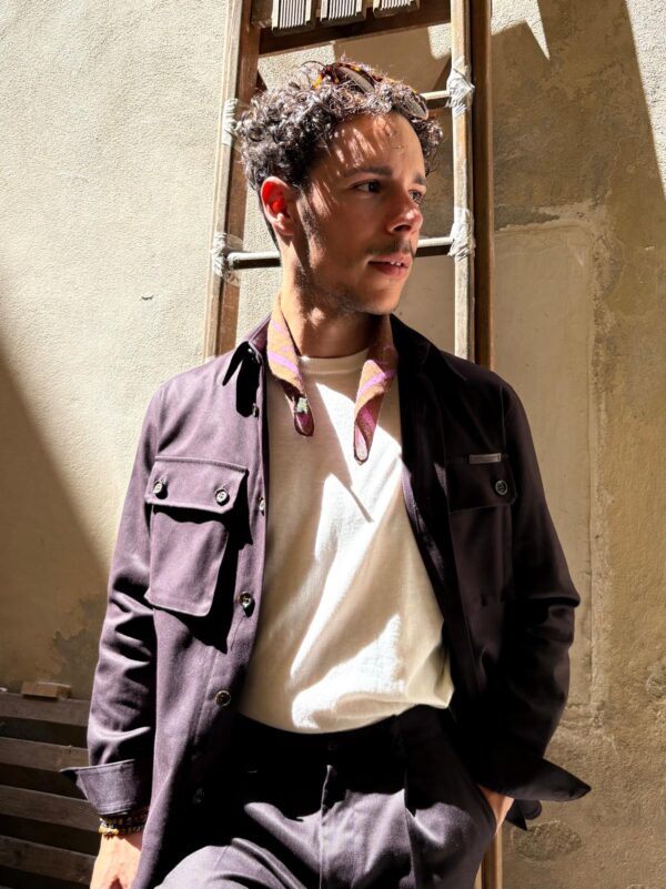 PAOLO PECORA MILANO – OVER SHIRT  MORO