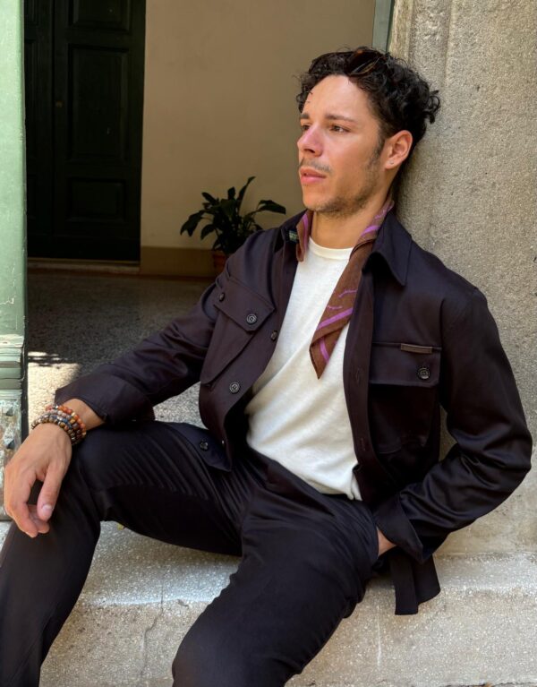 PAOLO PECORA MILANO – OVER SHIRT  MORO