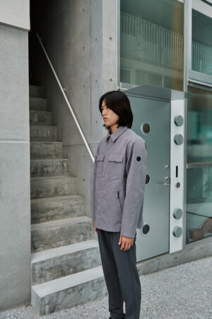 PEOPLE OF SHIBUYA – OVERSHIRT FLANELLA GRIGIO