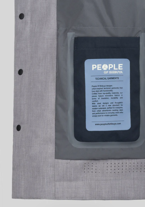 PEOPLE OF SHIBUYA - OVERSHIRT FLANELLA GRIGIO PEOPLE OF SHIBUYA – OVERSHIRT FLANELLA GRIGIO