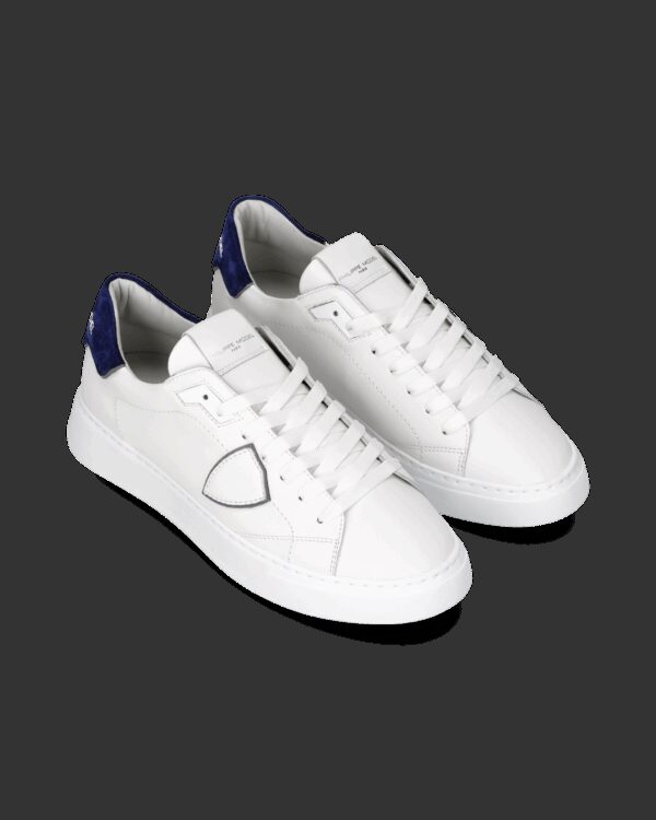 PHILIPPE MODEL – TEMPLE PELLE BIANCO BLU