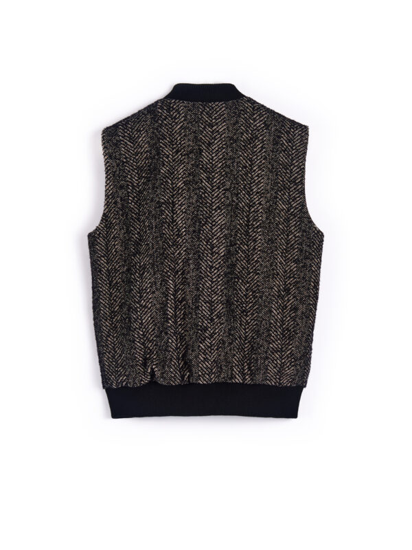 QB24 – GILET LAVORATO NERO