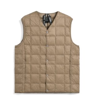 TAION – GILET SCOLLO V BEIGE