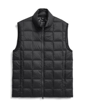 TAION – GILET ZIP NERO