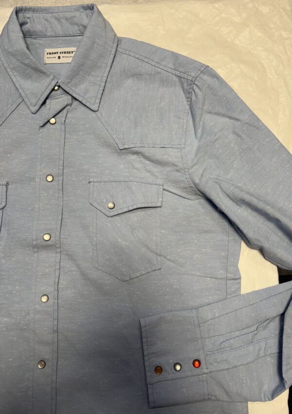 FRONT STREET 8 – CAMICIA MISTO CELESTE