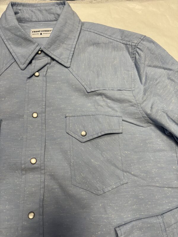 FRONT STREET 8 – CAMICIA MISTO CELESTE