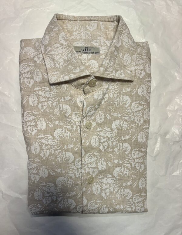 GHR – CAMICIA STAMPA SABBIA