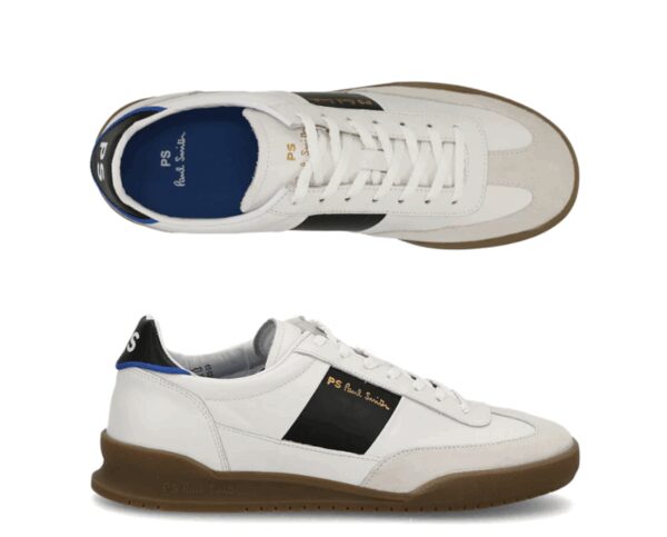 PAUL SMITH – SNEAKERS PELLE NERO BIANCO