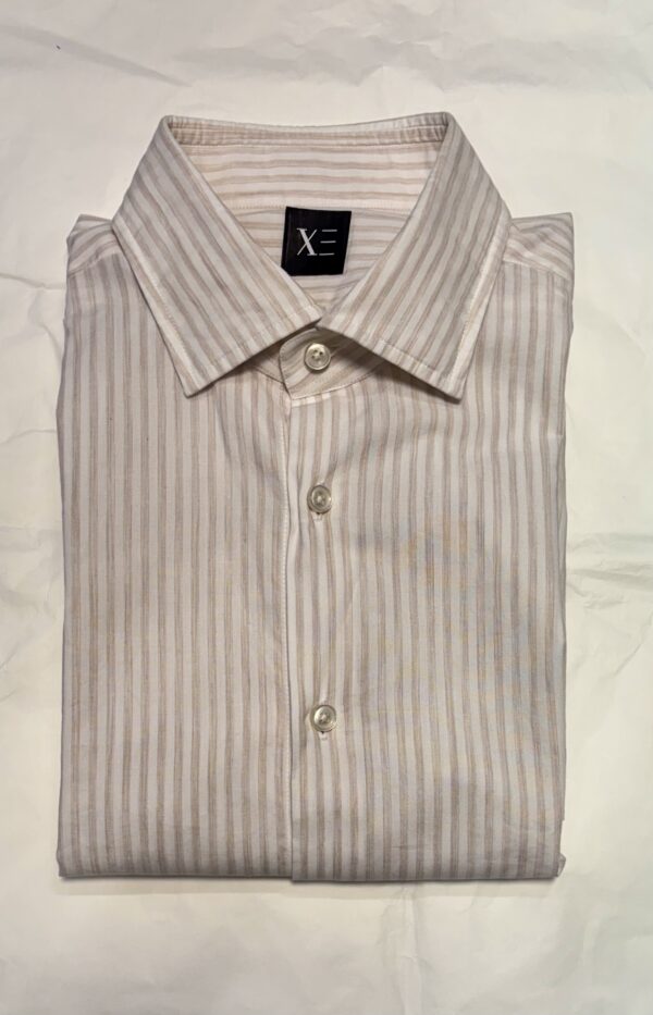 XACUS – CAMICIA RIGA MELANGE SABBIA