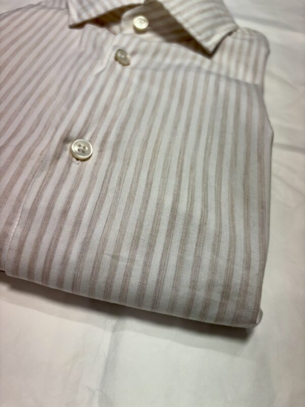 XACUS – CAMICIA RIGA MELANGE SABBIA