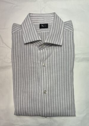 XACUS – CAMICIA BACCHETTATO STUCCO