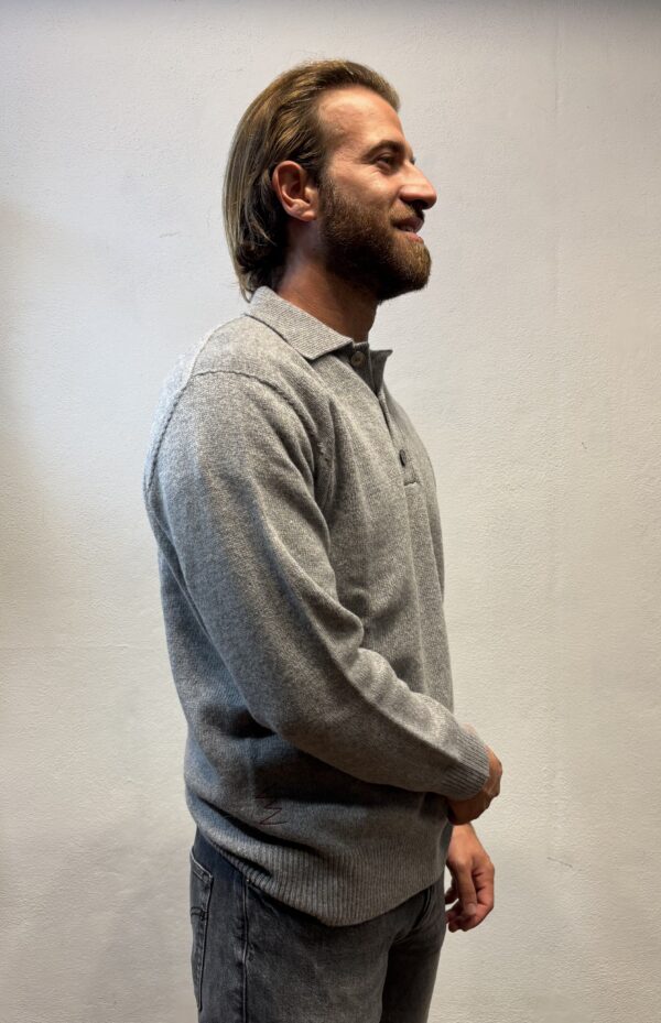 AMARANTO – POLO M/L  GRIGIO