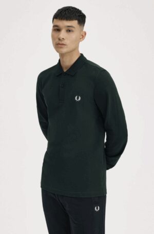 FRED PERRY – POLO M/L VERDE