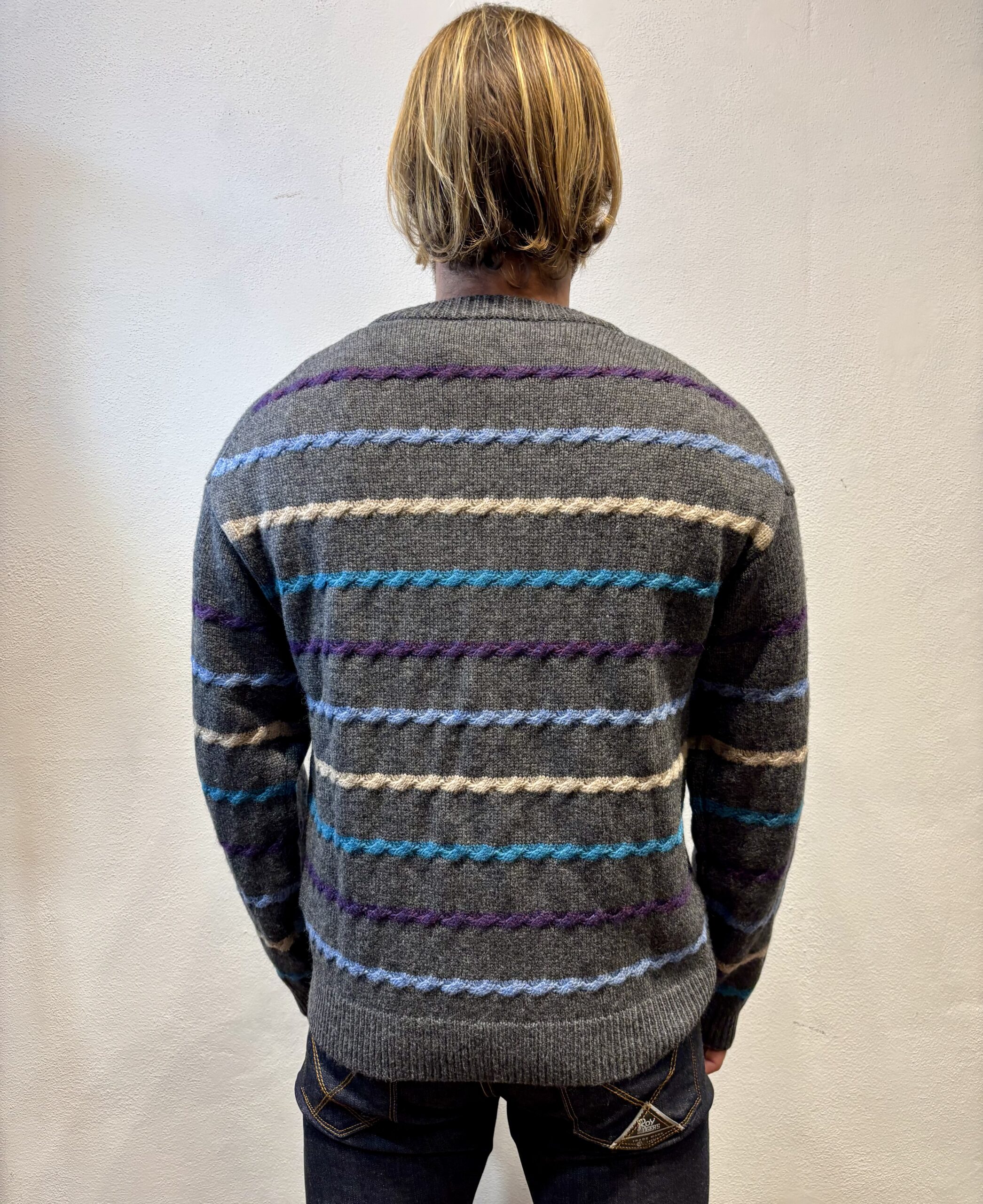 PAUL SMITH - CARDIGAN LANA RIGA GRIGIO PAUL SMITH – CARDIGAN LANA RIGA GRIGIO