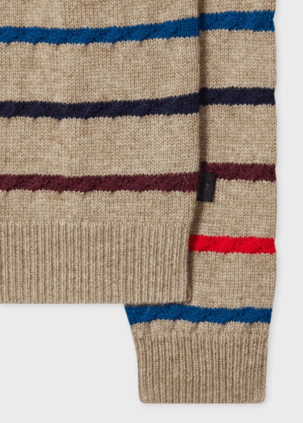 PAUL SMITH – POLO V LANA RIGA SABBIA