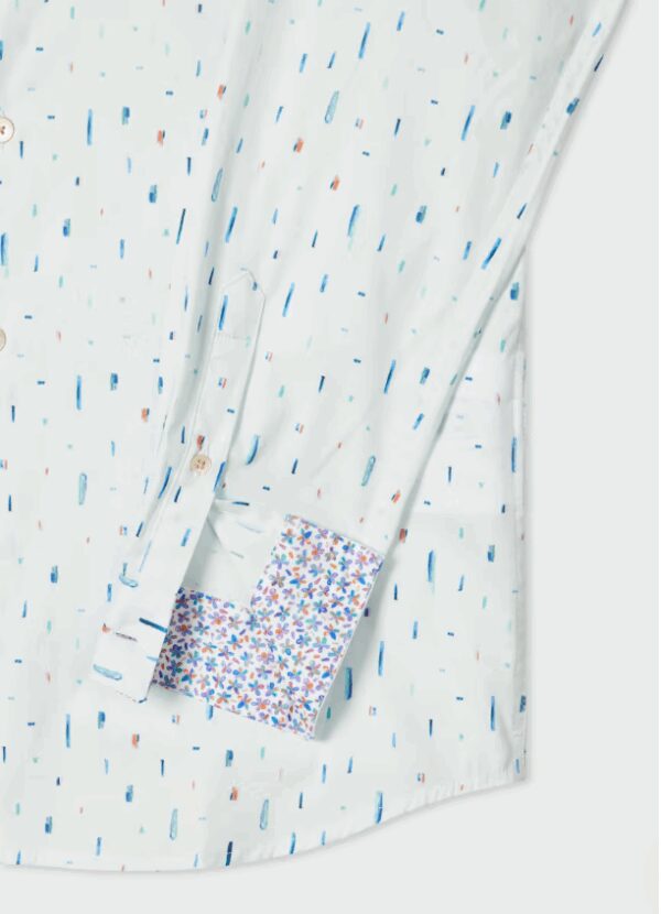 PAUL SMITH – CAMICIA FANTASIA BIANCO