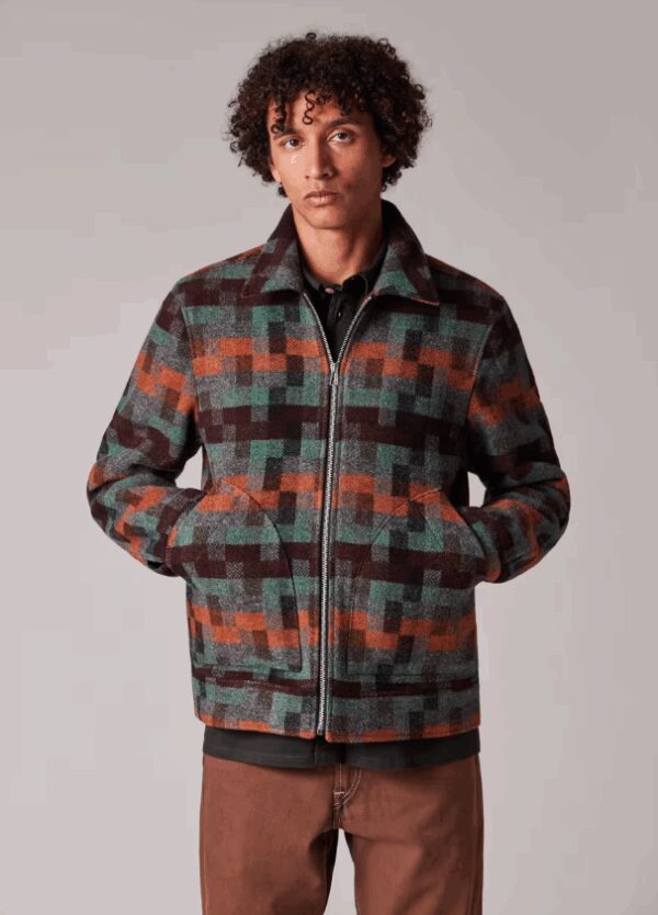 PAUL SMITH – BOMBER QUADRO ROSSO