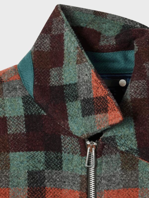 PAUL SMITH – BOMBER QUADRO ROSSO