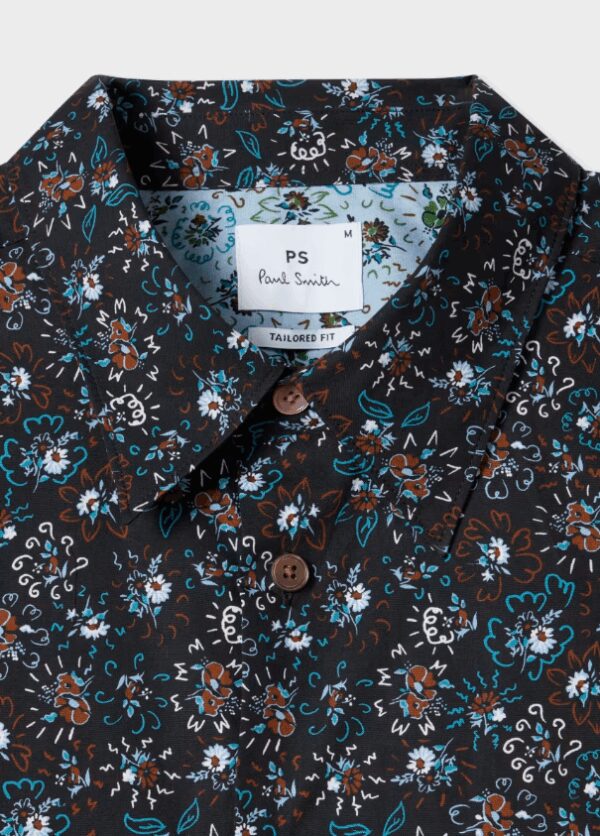 PAUL SMITH – CAMICIA FANTASIA NERO