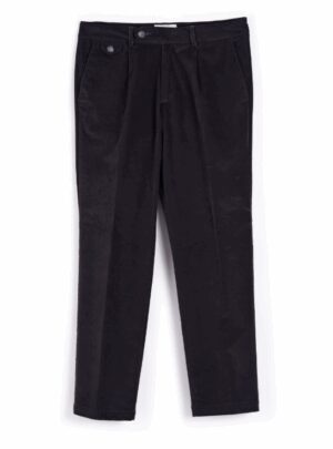 QB24 – PANTALONE VELLUTO GRIGIO