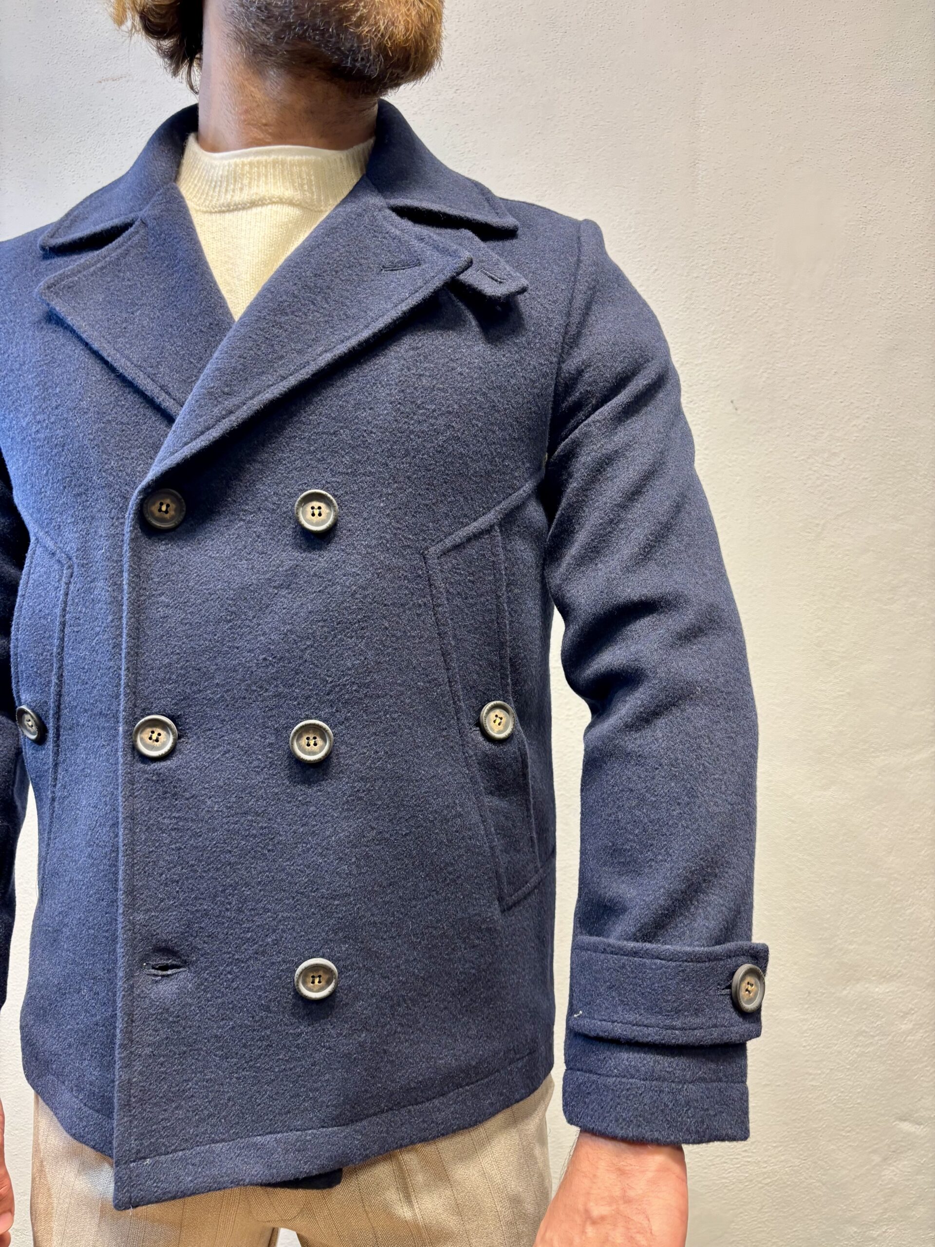 RENAVINE - PEACOAT LANA BLU RENAVINE – PEACOAT LANA BLU