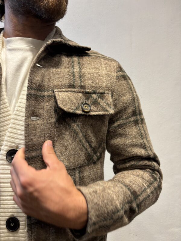 RENAVINE – GIACCA QUADRI BEIGE