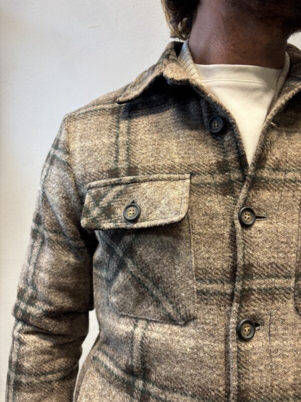 RENAVINE – GIACCA QUADRI BEIGE