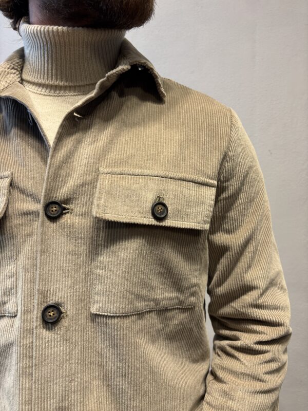 RENAVINE – OVERSHIRT VELLUTO BEIGE
