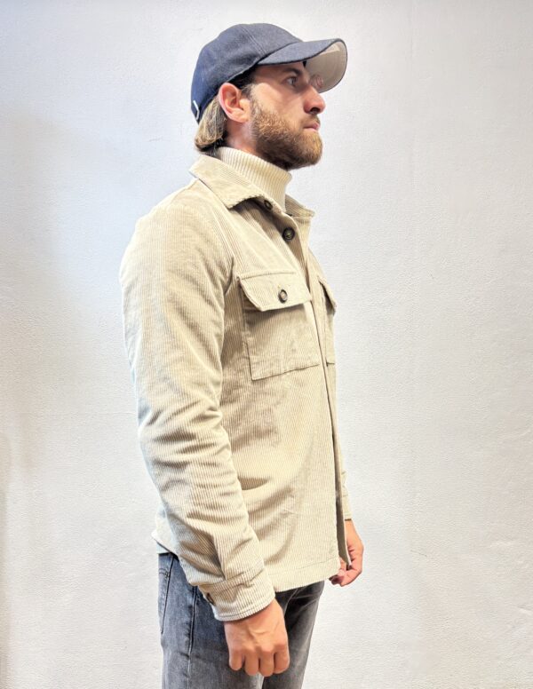 RENAVINE – OVERSHIRT VELLUTO BEIGE