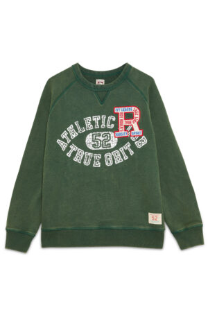 ROY ROGERS – FELPA GIROCOLLO  VERDE