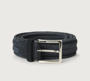 ORCIANI – CINTURA INTRECCIO BLU