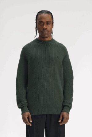 FRED PERRY – GIROCOLLO LAMBSWOOL VERDE