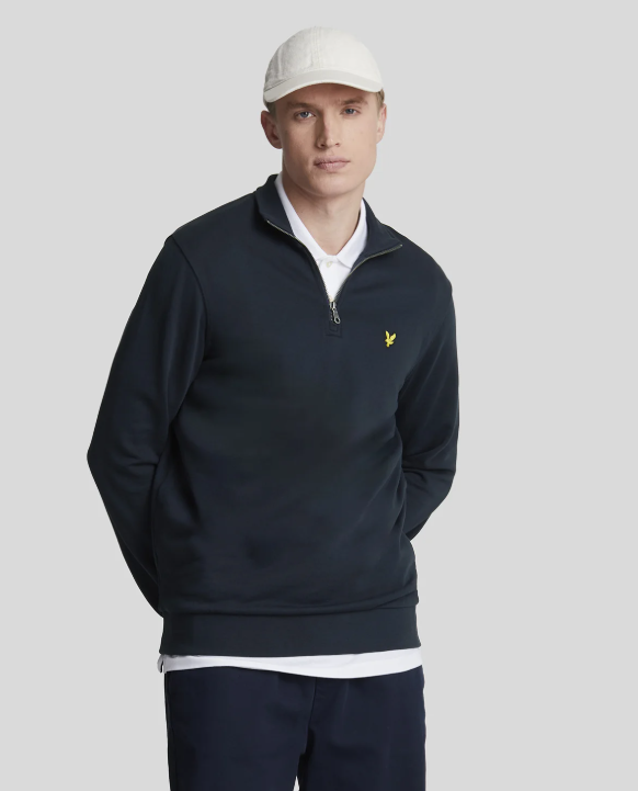 LYLE SCOTT - MEZZA ZIP BLU LYLE SCOTT – MEZZA ZIP BLU