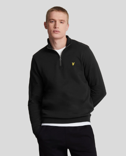 LYLE SCOTT - MEZZA ZIP NERO LYLE SCOTT – MEZZA ZIP NERO