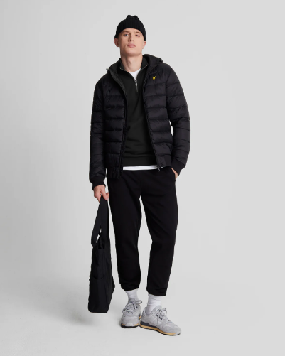 LYLE SCOTT - MEZZA ZIP NERO LYLE SCOTT – MEZZA ZIP NERO