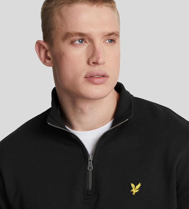 LYLE SCOTT - MEZZA ZIP NERO LYLE SCOTT – MEZZA ZIP NERO